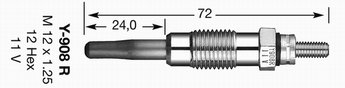 Bujie incandescenta NGK 93337
